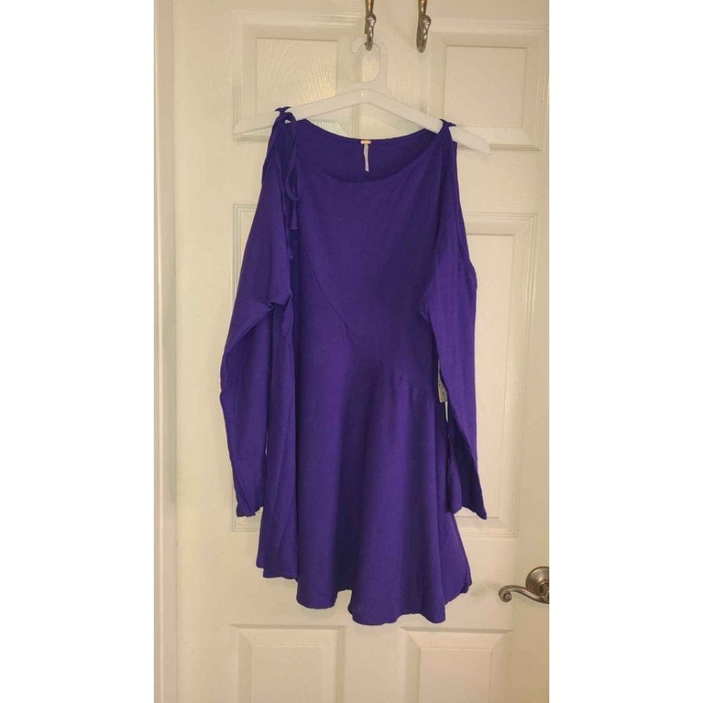 NWT Free People Tunic Mini Dress Violet Purple Size Medium
